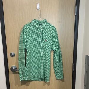 Ralph Lauren Green Gingham Men's Shirt